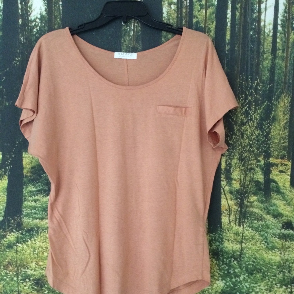 Dusty Rose Dropped shoulder Top